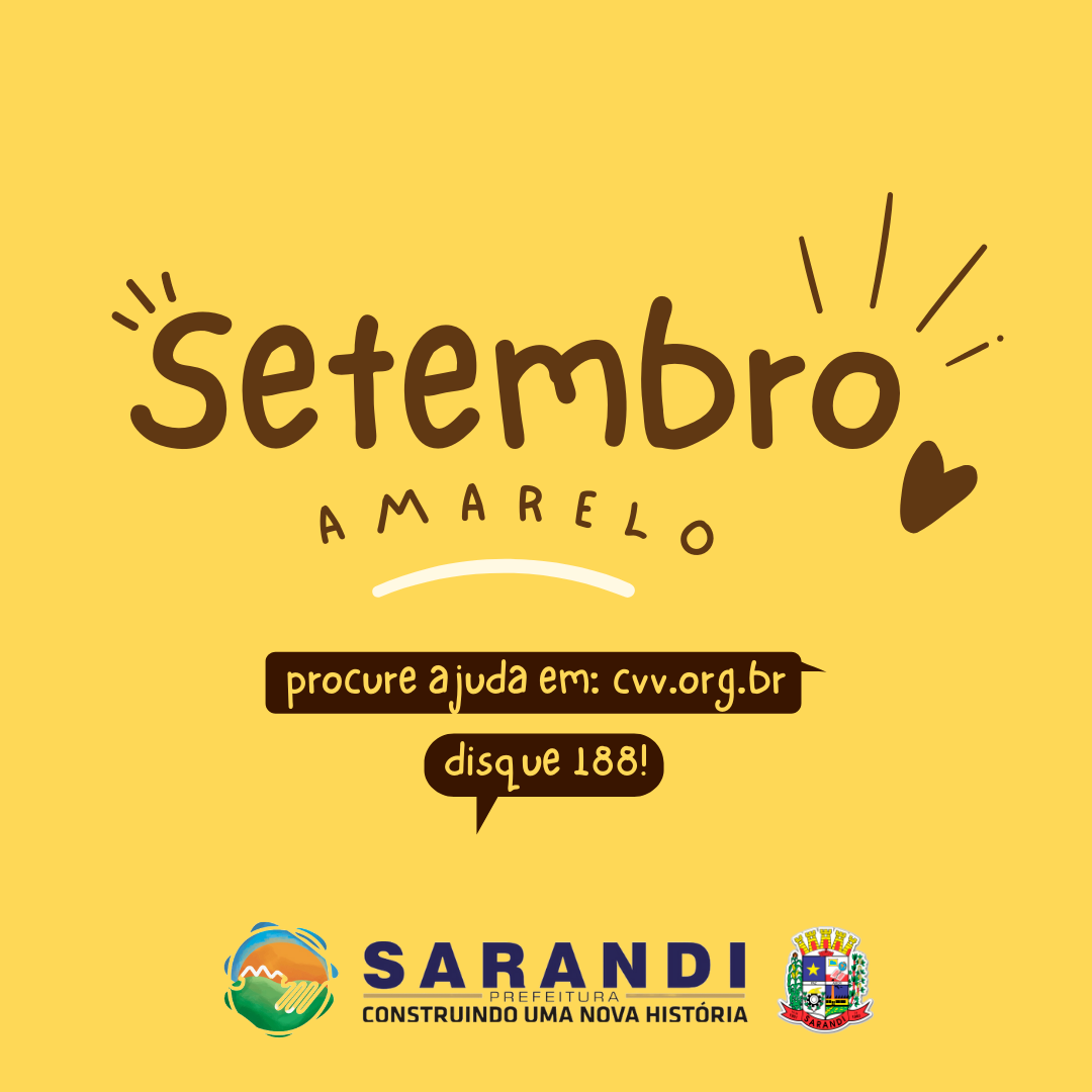 Setembro Amarelo - Toda vida Importa!